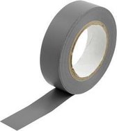 Elektro-Isolatieband PVC 15mmx10mtr - grijs - 10 Stuk(s)