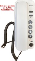 GEEMARC Marbella slanke analoge TELEFOON - wit - wandmontage mogelijk