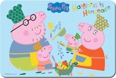 Hasbro Placemat Peppa Pig Junior 43 X 29 Cm Lichtblauw