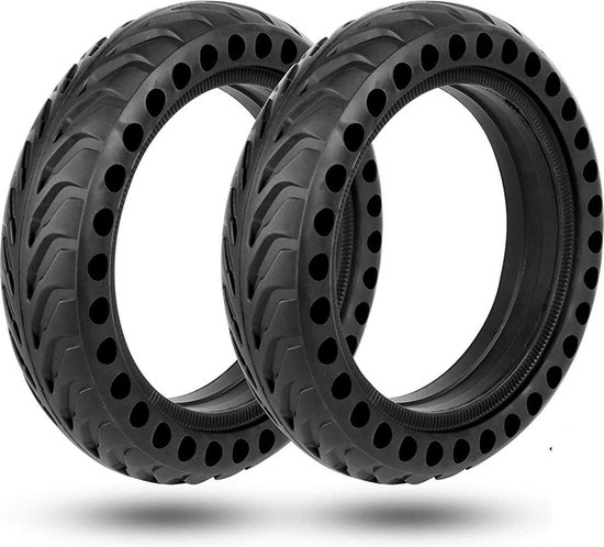 TECHPUNT Set de 2 pneus anti-crevaison en caoutchouc complet pour scooter  Xiaomi... | bol.com