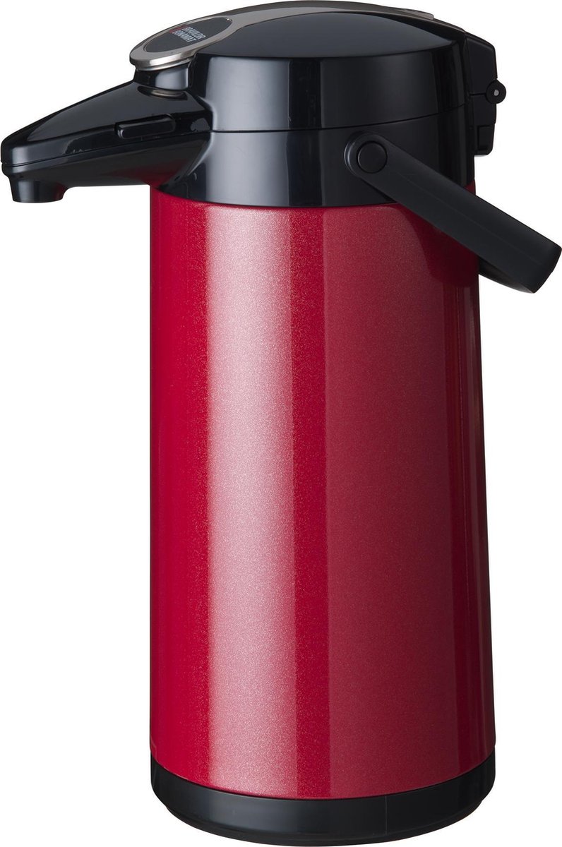 Bravilor Bonomat | Airpot Furento thermoskan met pomp dubbelwandig | RVS Rood 2.2L