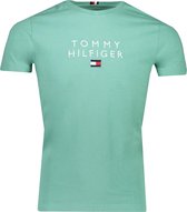 Tommy Hilfiger T-shirt Groen Normaal - Maat M - Heren - Herfst/Winter Collectie - Katoen