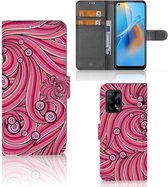 Hoesje ontwerpen OPPO A74 4G GSM Hoesje Swirl Pink