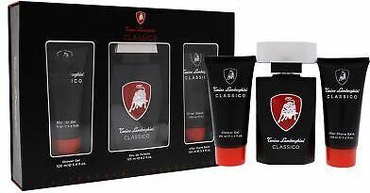 Lamborghini Classico EDT 125 ML + Douchegel 100 ML + After Shave 100ml