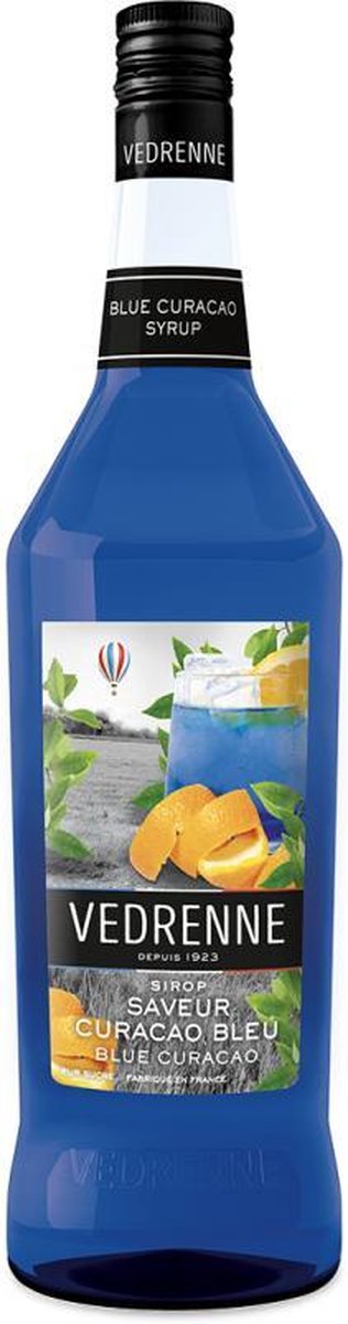 Vedrenne - Blue Curacao limonadesiroop - siroop - ranja - limonade - ook voor bruiswater / Sodamaker / cadeautip / babyshower