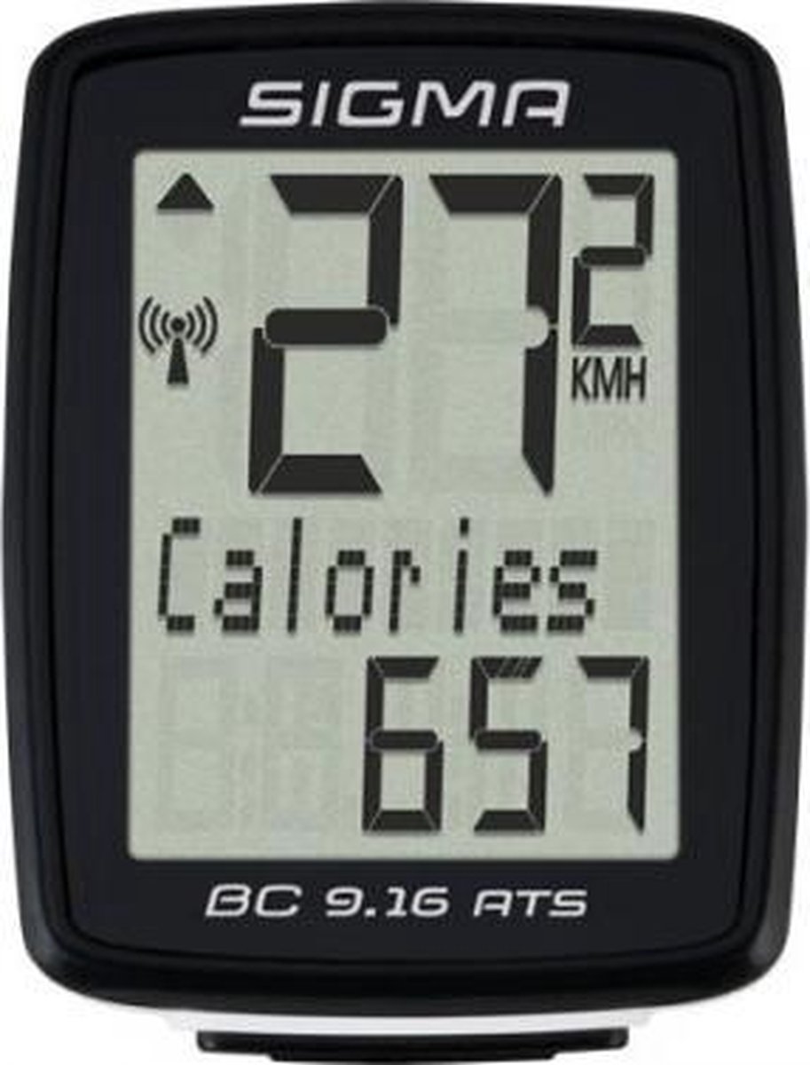 Ordinateur de vélo Sigma BC 9.16 ATS – 9 fonctions – Sans fil – Noir |  bol.com