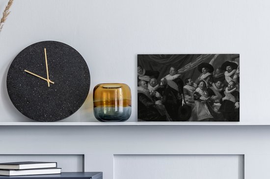 Fête des officiers de la milice St George - Toile Frans Hals 2cm 30x20 cm - petit - Tirage photo sur toile (Décoration murale salon / chambre)