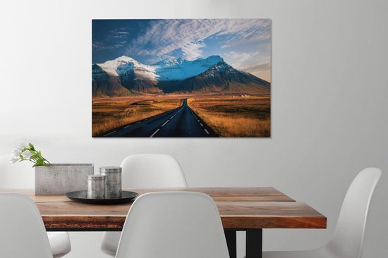 Peintures sur toile - Montagnes d'Islande - 60x40 cm - Décoration murale