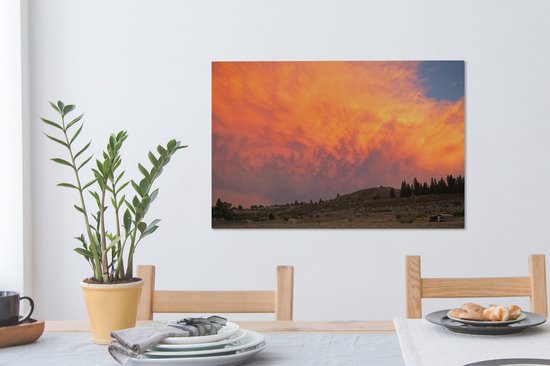 Toile unie au coucher du soleil 2cm