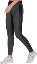 adidas 3-Stripes Tight  Sportlegging - Maat M  - Vrouwen - Donker grijs/Zwart