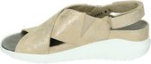 Verhulst 1356 H - Volwassenen Sandalen met hakDames Sandalen - Kleur: Wit/beige - Maat: 38