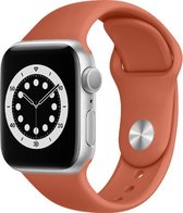 Siliconen watch bandje - Oker - 42/44mm - M/L - Series 1 2 3 4 5 6 SE - Geschikt voor Apple Watch