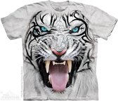 T-shirt Big Face Tribal White Tiger XL