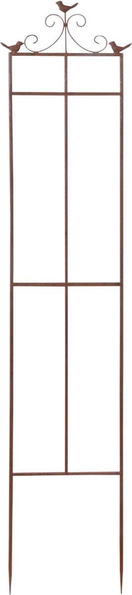 Esschert Design Plantensteun Vogels 31,8 X 160 Cm Staal Bruin