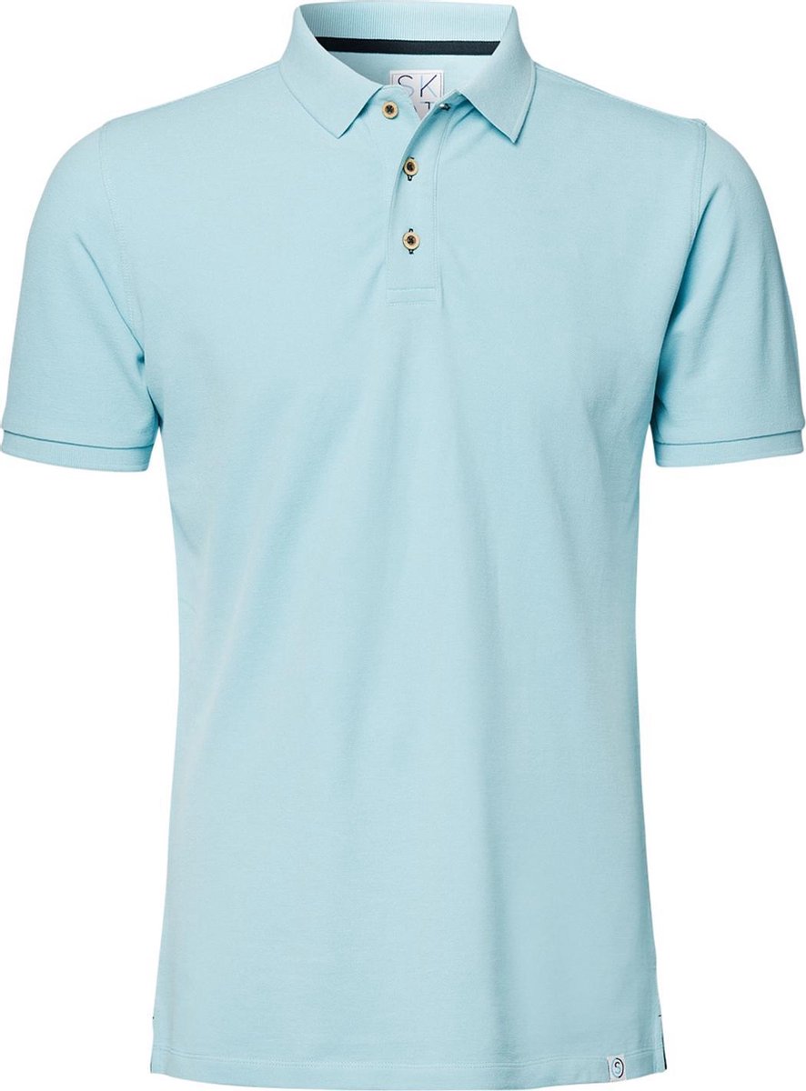SKOT Polo Duurzaam - Chrystal Blue - Blauw - Slim Fit - Maat XL