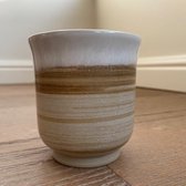 HK Living ceramic kyoto mug creme/white - set of 4
