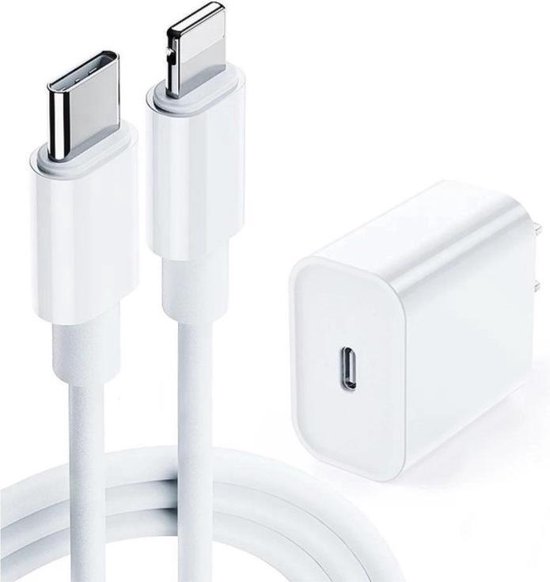 vocaal bevroren Fahrenheit DrPhone - Lunar Pro series - 18W Oplader - 2 Meter USB-C naar Lightning  Kabel 5V Lader... | bol.com