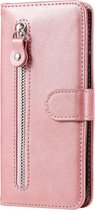 Portemonnee roze wallet book-case rits hoesje Telefoonhoesje geschikt voor Samsung Galaxy A32 4G