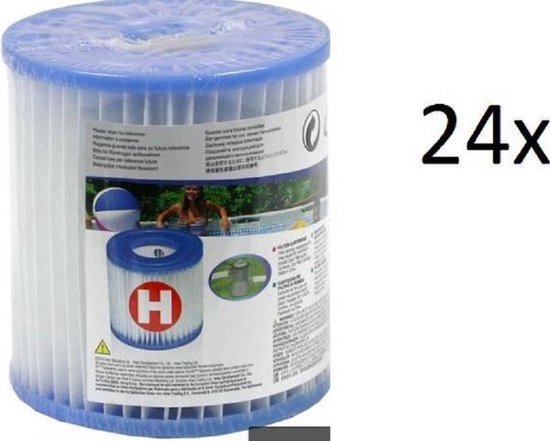 Intex H filter cartridge 24 pack | H filter| 24 x zwembad filtercartridge  Type H | 24... | bol