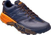 Hoka Speedgoat 4  Sportschoenen - Maat 42 - Mannen - donkerblauw/oranje