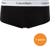 Calvin Klein dames Modern Cotton hipster slip - boyshort - zwart -  Maat: L
