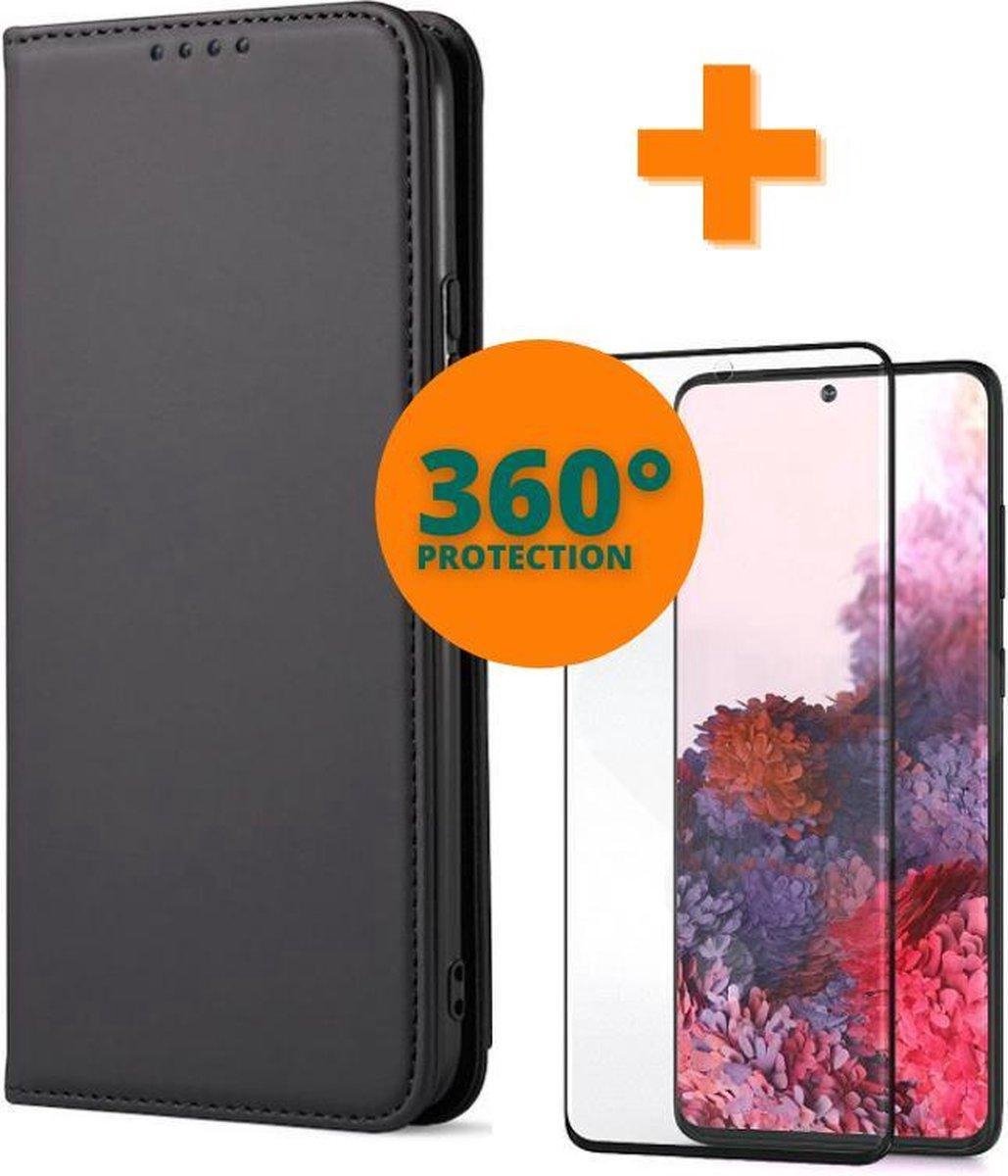 Fooniq Boek Hoesje Zwart + Screenprotector - Geschikt Voor Samsung Galaxy S20 Plus