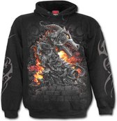 Spiral Hoodie/trui -S- KEEPER OF THE FORTRESS Zwart