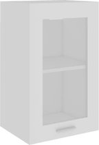 Hangkast - Wit - Zwevend - Woonkamer - Glas cabinet - Spaanplaat - Slaapkamer - Kast - Modern - Nieuwste Collectie