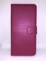 Samsung A12 Luxury Wallet Case met pasjes (Roze)