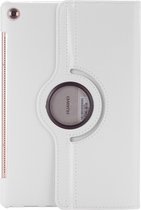 Huawei MediaPad M5 Pro Hoes - Mobigear - 360 Rotating Serie - Kunstlederen Bookcase - Wit - Hoes Geschikt Voor Huawei MediaPad M5 Pro
