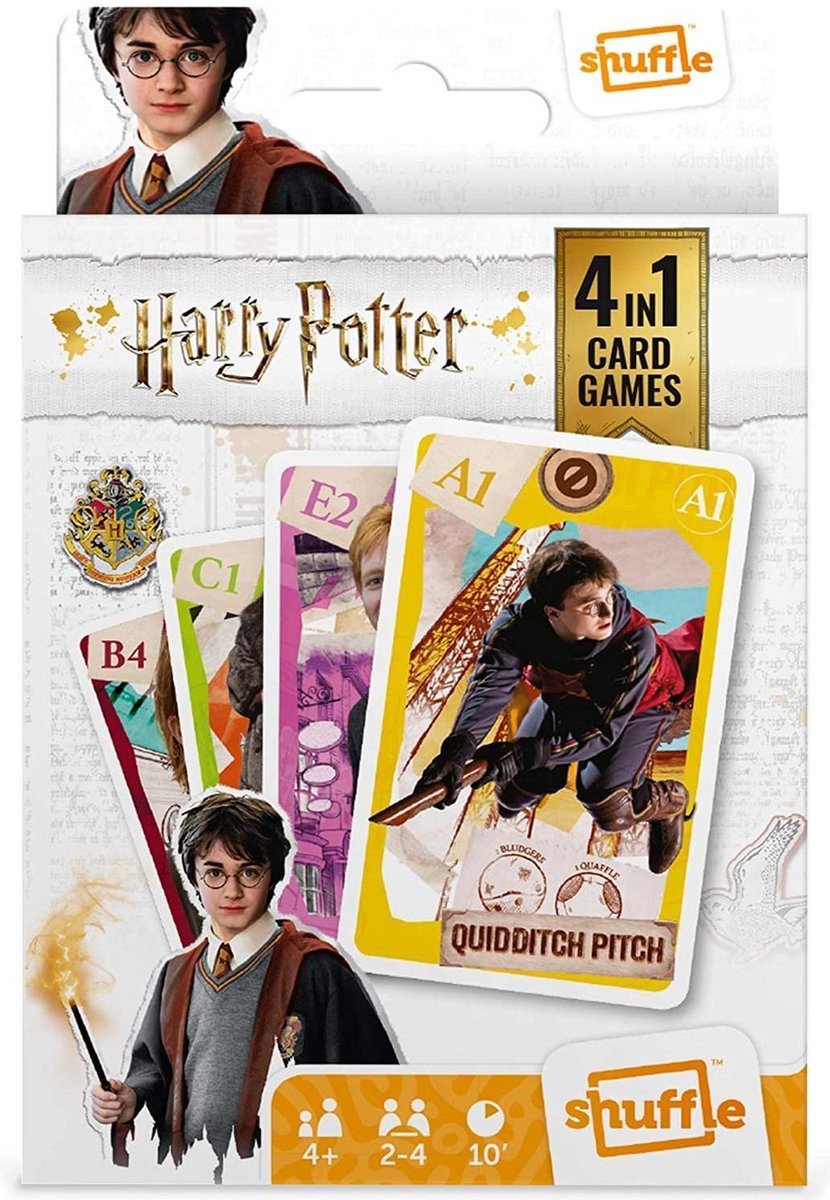 Shuffle Kaartspel 4-in-1 Harry Potter Karton 32-delig