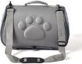 Transporttas Kleine Huisdieren - Draagbare Reistas Met Schouderriem - opvouwbare Katten draagtas GRIJS 44x24x28cm