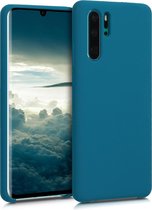 kwmobile telefoonhoesje voor Huawei P30 Pro - Hoesje met siliconen coating - Smartphone case in mat petrol