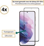 Samsung Galaxy s21 Ultra Screenprotector | 4x Protective Tempered Glass Galaxy s21 Ultra | 4x Galaxy s21 Ultra Gehard Glas | 4x Protective Glass Voor Samsung Galaxy s21 Ultra