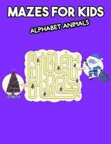 Mazes for Kids Alphabet Animals