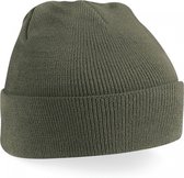 chapeau d'hiver vert olive| bonnet tricoté classique en 30 couleurs différentes| tricot à deux couches