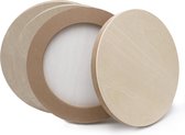 Schilderspaneel hout - per 4 - rond 60cm - Schilderspanelen