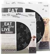Eat Slow Live Longer - Anti schrok voerbak voor honden - Long Feeding - Grijs - L