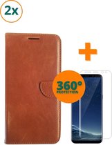 Fooniq Telefoonhoesje - Book Case - Geschikt Voor Samsung Galaxy S8+ - Bruin