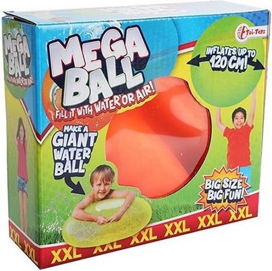 Mega Ball XXL "Puffer of Water" Ø 120cm assorti 16x18cm - mega waterballon