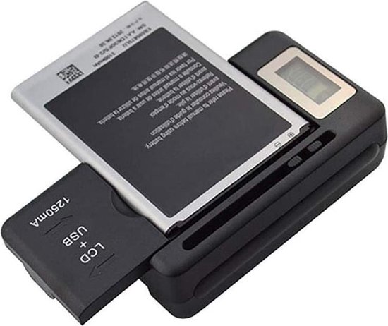 Universele LCD-batterijlader, reislader voor Samsung Galaxy S3 S4 S5 Note 2  3 4, Edge,... | bol.com
