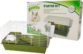 Pawise - Starter kit voor kaangdieren - Hamsterkooi - Knaagdieren kooi - Inclusief toebehoren - (71x43x40cm)