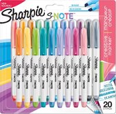 Sharpie S  - Note markeerstiften   -  20 kleuren