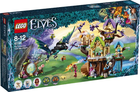LEGO Elves Vleermuisaanval bij de Elvenstar boom 41196