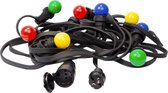 Ensemble de câbles barbelés WhyLed | Haute qualité | Câble barbelé avec lampes LED | Extérieur | Disco | (20M - 40 Douillles)