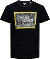 Jack & Jones T-shirt Jcofikes Tee Ss Crew Neck 12188075 Black/slim Mannen Maat - S