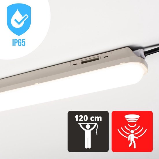 IP65 Beleuchtung Proventa LED Feuchtraumleuchte Set - 4x 120 Cm, IP65, 4000K, 36 Watt, Inklusive LED-Röhren Proventa LED Leuchte