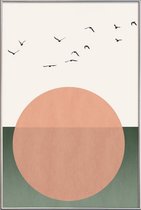 JUNIQE - Poster met kunststof lijst Free Souls -40x60 /Kleurrijk