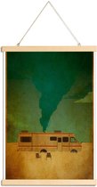 JUNIQE - Posterhanger Breaking Bad Cooking -30x45 /Bruin & Oranje