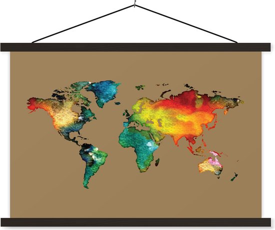 Pot À Crayons Aquarelle Arc-En-Ciel Avec 2 Compartiments - Pour Bureau - Fournitures De Bureau À
